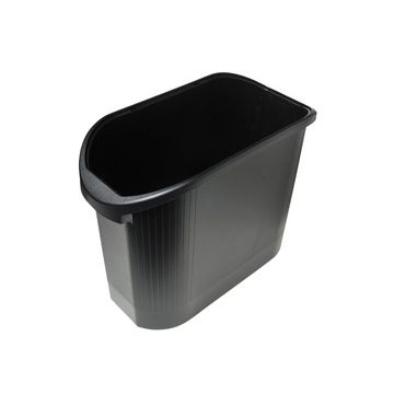 EXACOMPTA Corbeille à papier TOPLINE, 26 litres, noir
