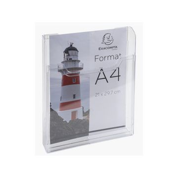 EXACOMPTA Distributeur de prospectus, A4 portrait, cristal