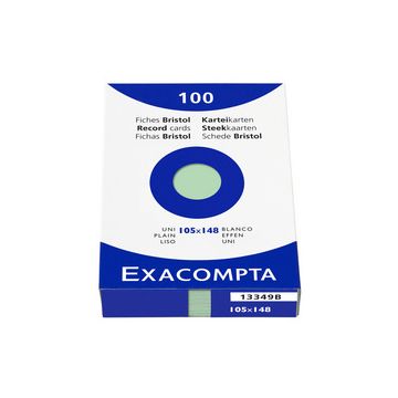 EXACOMPTA Fiches bristol, A6, quadrillé, assorti
