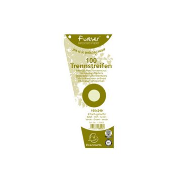 EXACOMPTA Fiches intercalaires trapézoïdales, carton, orange