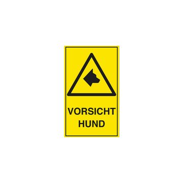 EXACOMPTA Hinweisschild "Vorsicht Hund", gelb/schwarz