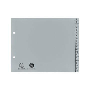 EXACOMPTA Intercalaire en plastique, A-Z, 2/3 A4, 20 touches