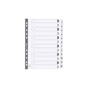 EXACOMPTA Intercalaires en carton 1-20, A4, 20 touches