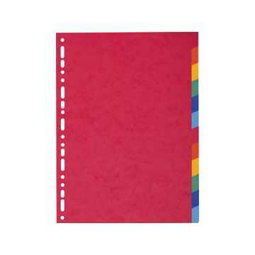 EXACOMPTA Intercalaires en carton, A4 Maxi, 12 touches