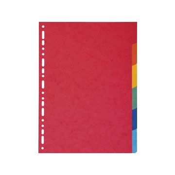 EXACOMPTA Intercalaires en carton, A4 Maxi, 6 touches