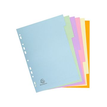 EXACOMPTA Intercalaires en carton, A4, 6 touches