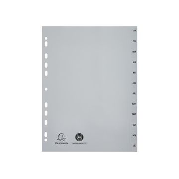 EXACOMPTA Intercalaires mensuels Janvier-Décembre, A4