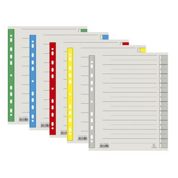 EXACOMPTA Intercalaires, A4 extra large, rouge