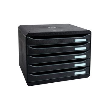 EXACOMPTA Module de classement BIG-BOX PLUS, 5 tiroirs, noir