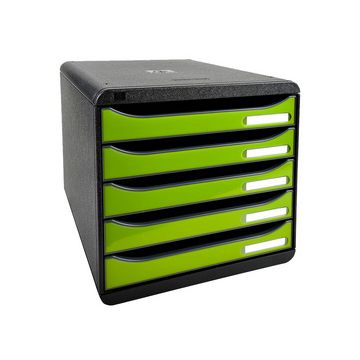 EXACOMPTA Module de classement BIG-BOX PLUS, 5 tiroirs, vert