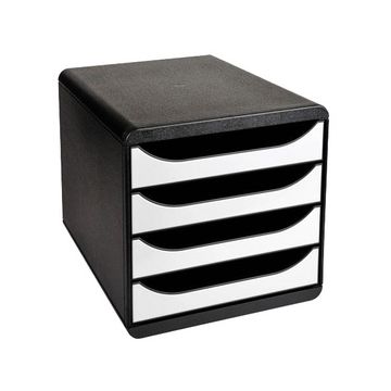 EXACOMPTA Module de classement BIG-BOX, 4 tiroirs, blanc