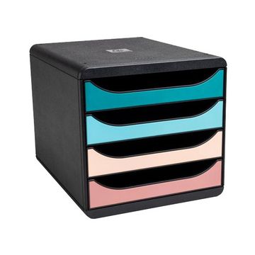 EXACOMPTA Module de classement BIG-BOX, 4 tiroirs, coloré