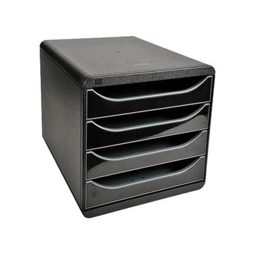 EXACOMPTA Module de classement BIG-BOX, 4 tiroirs, noir