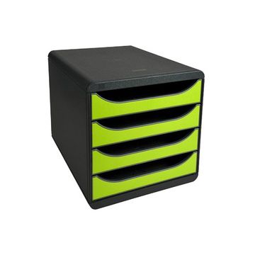 EXACOMPTA Module de classement BIG-BOX, 4 tiroirs, vert anis