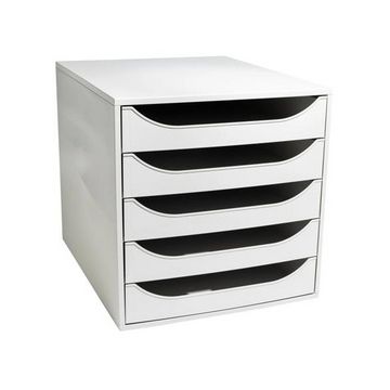 EXACOMPTA Module de classement ECOBOX, 5 tiroirs, gris/gris
