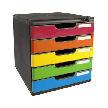 EXACOMPTA Module de classement MODULO A4 5 tiroirs, arlequin