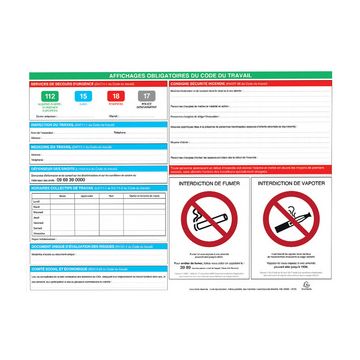 EXACOMPTA Panneau affichage obligatoire, 570 x 420 mm