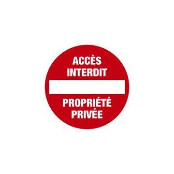 EXACOMPTA Panneau de signalisation "Accès interdit"