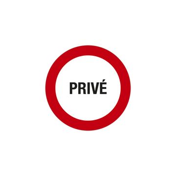 EXACOMPTA Panneau de signalisation "Privé"