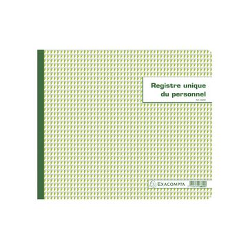 EXACOMPTA Piqûre "Registre unique du personnel"