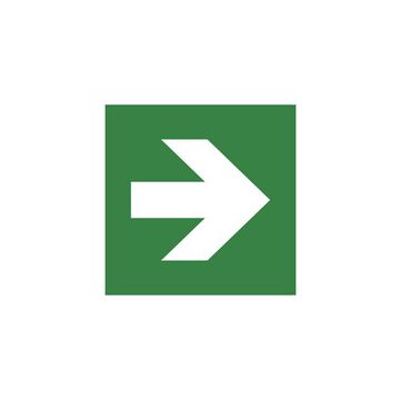 EXACOMPTA Plaque de signalisation "Flèche droite"