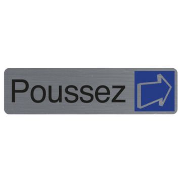 EXACOMPTA Plaque de signalisation "Poussez"
