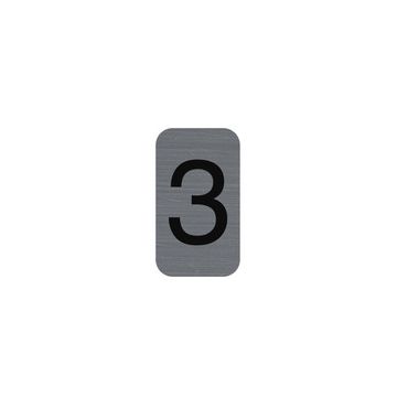 EXACOMPTA Plaque de signalisation chiffres "3", 25 x 44 mm