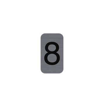 EXACOMPTA Plaque de signalisation chiffres "8", 25 x 44 mm