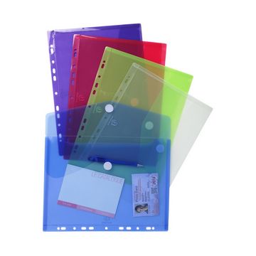 EXACOMPTA Pochette document perforée, A4, PP, transparent