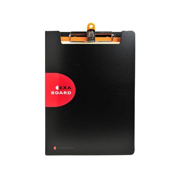 EXACOMPTA Porte-bloc avec rabat EXABOARD, A4, PP, noir