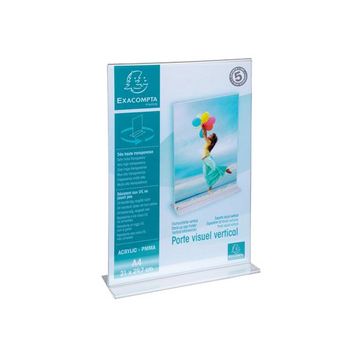 EXACOMPTA Présentoir de table EXACRYL, A4 portrait, droit