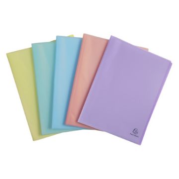 EXACOMPTA Protège-documents Chromaline 30 pochettes, assorti x5