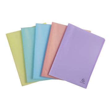 EXACOMPTA Protège-documents Chromaline Pastel, 50 pochettes x10