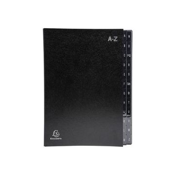 EXACOMPTA Pultordner, DIN A4, A-Z, 24 Fächer, schwarz