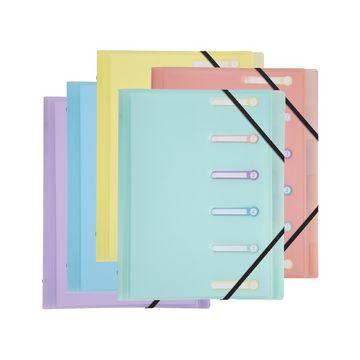 EXACOMPTA Trieur Chromaline, A4, 6 compartiments, assorti x10