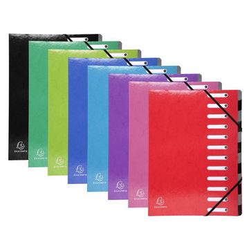 EXACOMPTA Trieur Iderama, 12 compartiments, rouge