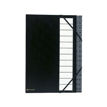 EXACOMPTA Trieur Ordonator, 1-32, A4, 32 compartiments, noir