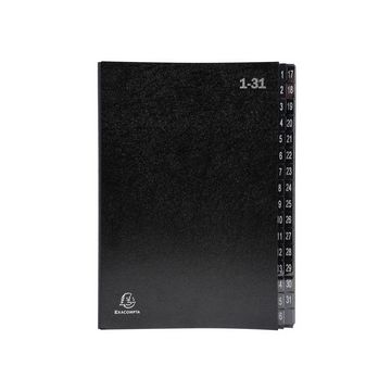 EXACOMPTA Trieur numérique, A4, 1-31, 32 compartiments, noir