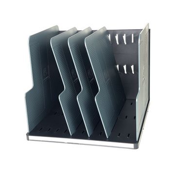 EXACOMPTA Trieur vertical MODULOTOP, 4 divisions, noir/gris