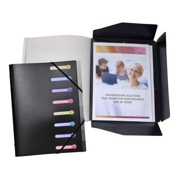 EXACOMPTA Trieur, A4, PP, 8 compartiments, assorti x10