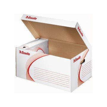 Esselte Container d'archives, ondulé, blanc x10