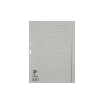 Esselte Intercalaires en papier naturel, uni, A4, 20 touches