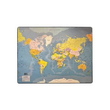 Esselte Sous-main en plastique, "Carte du monde"