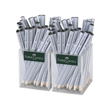 FABER-CASTELL Crayon Jumbo GRIP dans un pot, argent
