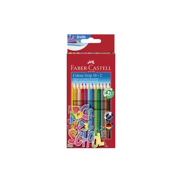 FABER-CASTELL Crayon de couleur Colour GRIP, étui promo