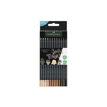 FABER-CASTELL Crayon de couleur triangulaire Black Edition