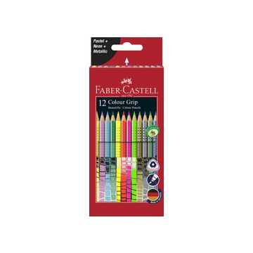 FABER-CASTELL Crayon de couleur triangulaire Colour GRIP