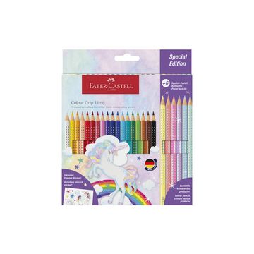 FABER-CASTELL Crayon de couleur triangulaire Colour GRIP
