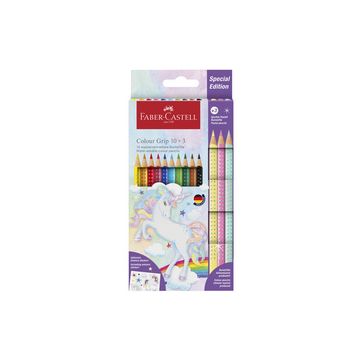 FABER-CASTELL Crayon de couleur triangulaire Colour, 10+3