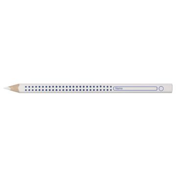 FABER-CASTELL Crayon pour cahier et tableau Jumbo GRIP blanc